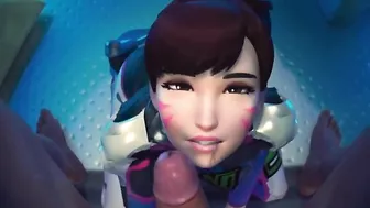 Overwatch Dva Sucks Dick tii Cum In Mouth POV