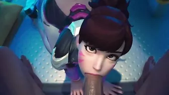 Overwatch Dva Sucks Dick tii Cum In Mouth POV