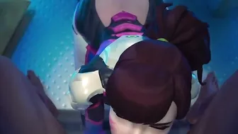 Overwatch Dva Sucks Dick tii Cum In Mouth POV