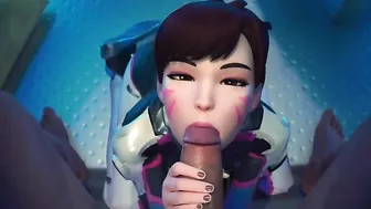 Overwatch Dva Sucks Dick tii Cum In Mouth POV