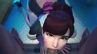 Overwatch Dva Sucks Dick tii Cum In Mouth POV