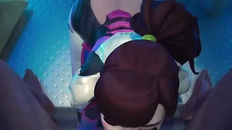 Overwatch Dva Sucks Dick tii Cum In Mouth POV