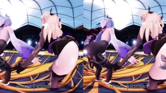 Genshin Impact - Group Dance & Orgy [UNCENSORED HENTAI 4K MMD]