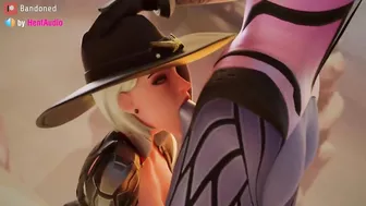 Futa Widow fucks Ashe's mouth softly (Overwatch 2 3d animation loop with sound)