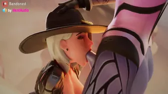 Futa Widow fucks Ashe's mouth softly (Overwatch 2 3d animation loop with sound)