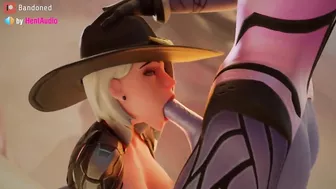 Futa Widow fucks Ashe's mouth softly (Overwatch 2 3d animation loop with sound)