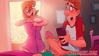 Sending nude photos to her husband - The Naughty Home Animation - Title 02