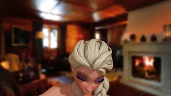 Frozen - Elsa blowjob - animation 01