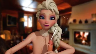 Frozen - Elsa blowjob - animation 01