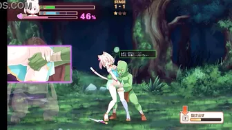 Cute blonde in hentai ryona sex with green men in Stray c of belhein new hentai gameplay