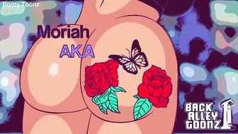 Sexy thick Ebony Moriah bounces her big butt on a bbc - Ai re rendered cartoon