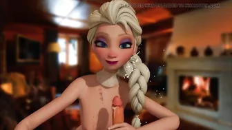 Frozen - Elsa blowjob - animation 02