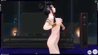 3D HENTAI Chinese girl rubs her breasts on your cock