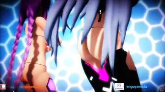 MMD R18 Iris Heart x Purple Heart Bikini Dance