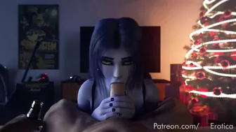 Widowmaker Do a Blowjob for Xmas