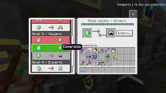 TODOS los TRADEOS del ALDEANO de ARMADURAS MINECRAFT BEDROCK 1.19 FULL DIAMANTE!