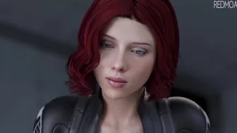 Black Widow (Natasha Romanoff) 3D Animation by Redmoa