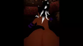 Cat Girl Moans While Taking Lovense Thrusting Dildo While in VR Teaser ERP