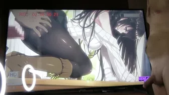 Anime Ken Watches His Slutty GF Getting In Her Ass And Cumming In Front Of The Camera