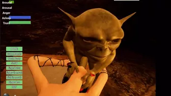 Fuck her pussy and mouth however you want! The Single Goblin sex cam demo, video game play through