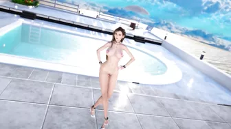 Tifa naked MMD Sexy dance at pool side