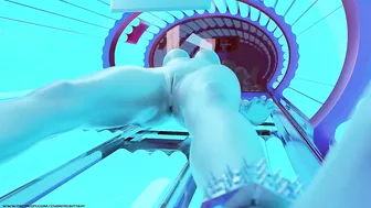 Girl in Tanning Bed Solarium Trapped 3D BDSM Animation