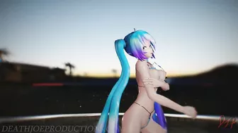 Miku Not Shy Outside Beach Stage 1158