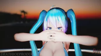 Miku Not Shy Outside Beach Stage 1158