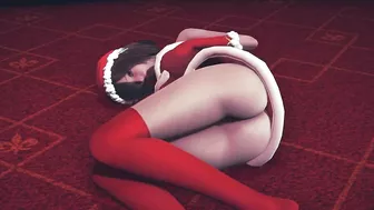 Girl masturbates for you at Christmas