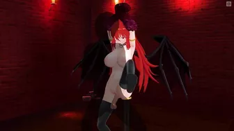 3D HENTAI BDSM Succubus seduced the owner in the basement (Part 2)