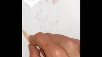 Hentai manga drawing