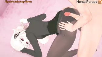 Rubbing Dick on Lily's Ass in Pantyhose Spy Classroom Hentai Uncensored