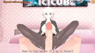 Lily give Foot Job in Pantyhose Spy Kyoushitsu Hentai Uncensored