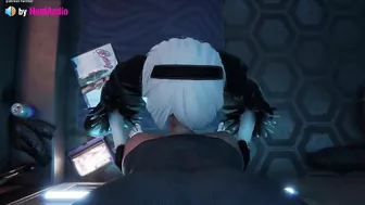 2B Deepthroat Blowjob (Nier Automata 3d animation with sound)