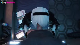 2B Deepthroat Blowjob (Nier Automata 3d animation with sound)