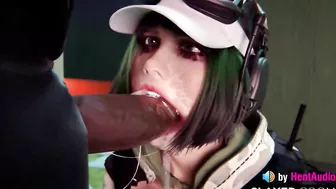 Ela extreme throat fuck with cum inside throat (Rainbow Six Siege 3d animation with sound)