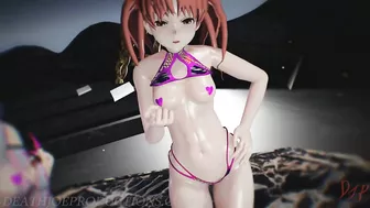 MMD R18+ Demon Misaka 4.0 And Kuroko 2020Instillation Portal Island 1178