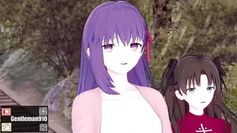 【KKS／MMD】ヴァンパイア セイバー 間桐桜 遠坂凛【Fate staynight】