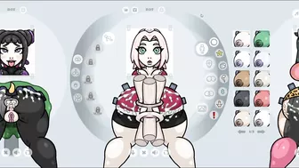 Fapwall [Rule34 Hentai game] Sakura from Naruto is taking 6 penis at once