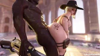 Ashe Blacked - Overwatch Hentai