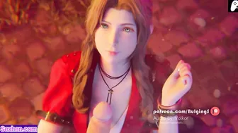 (4K) Tifa and Aerith enjoy fucking horny dick hard because they want cum |3D Hentai Animations |P104