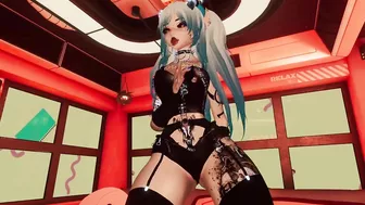 VRChat Slut shows you all of her holes in an erotic dance (POV)