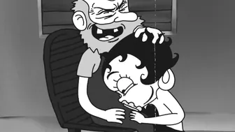 Betty Boop deepthroat old man