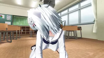 3D HENTAI Teacher fucks a schoolgirl in the ass