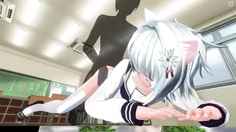 3D HENTAI Teacher fucks a schoolgirl in the ass