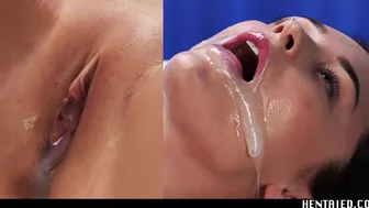 Real Life Hentai - Alya Stark masturbates before Alien Monster fucks her real good