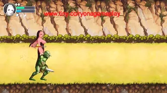 Pretty lady has sex with ugly men in Lunatia cov new hentai gameplay video