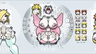 Fapwall [Weird Hentai game] Rosalina Peach and Daisy gets the best gangbang of their life without Ma