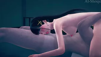 AI Shoujo Japanese beauty Aria in realistic 3D animated 69 sex UNCENSORED