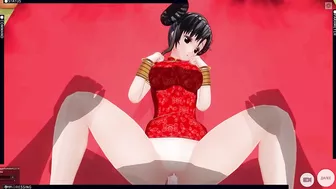 3D HENTAI POV Cute Girl Fucks Boyfriend on Lunar New Year